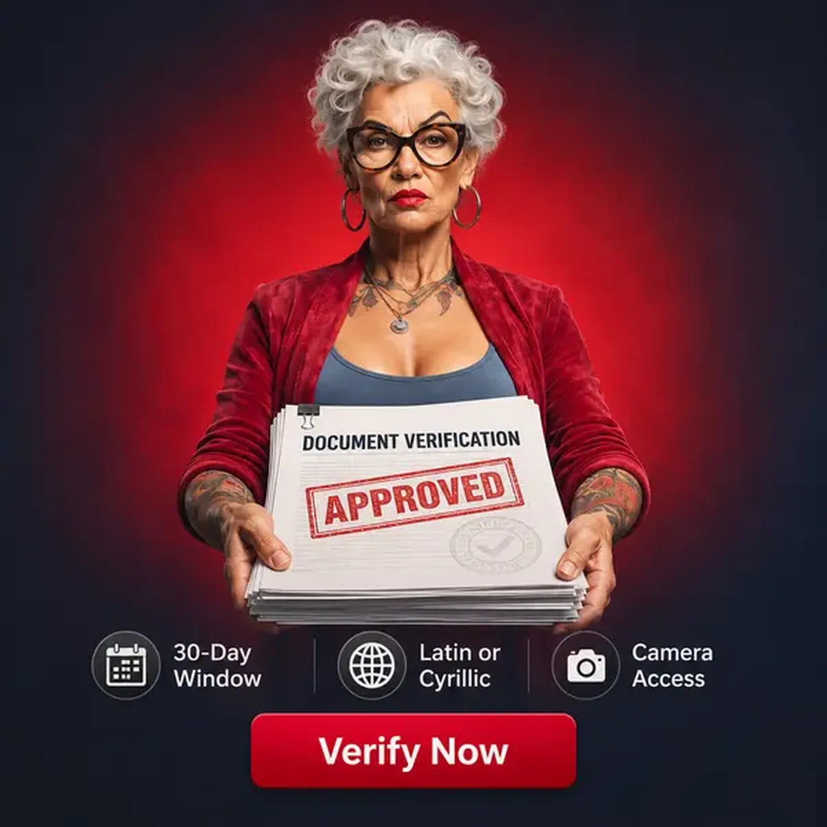 Giocatore che verifica l'identità presso Spingranny con documenti ufficiali pronti
